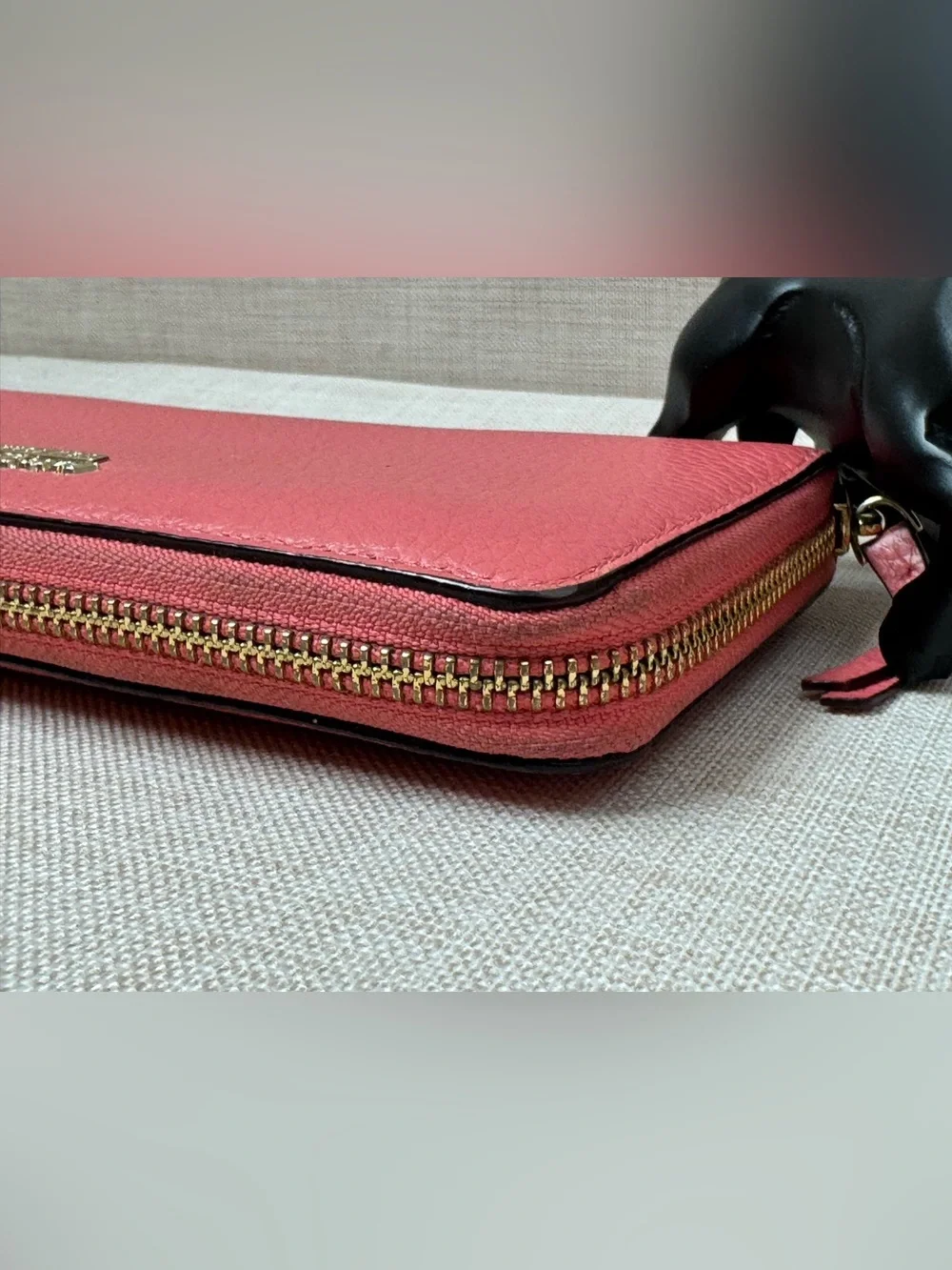 kate spade Coral Zip Around Wallet in Bright Coral